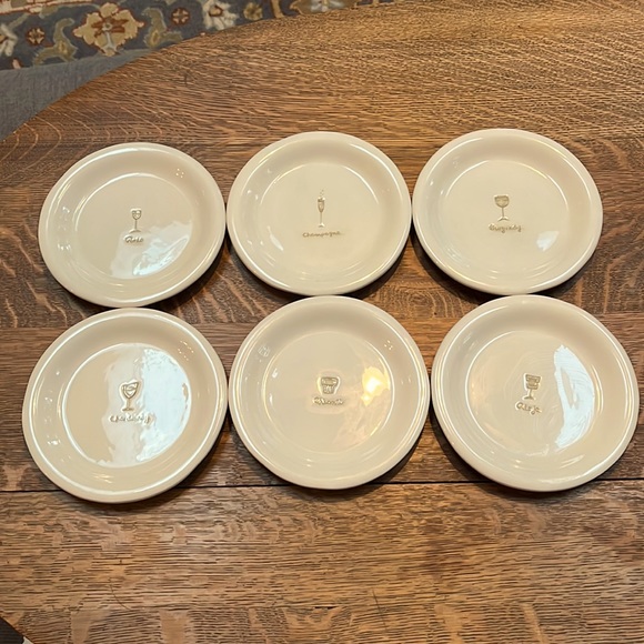 Williams Sonoma Dining Williams Sonoma Wine Themed Appetizer Plates